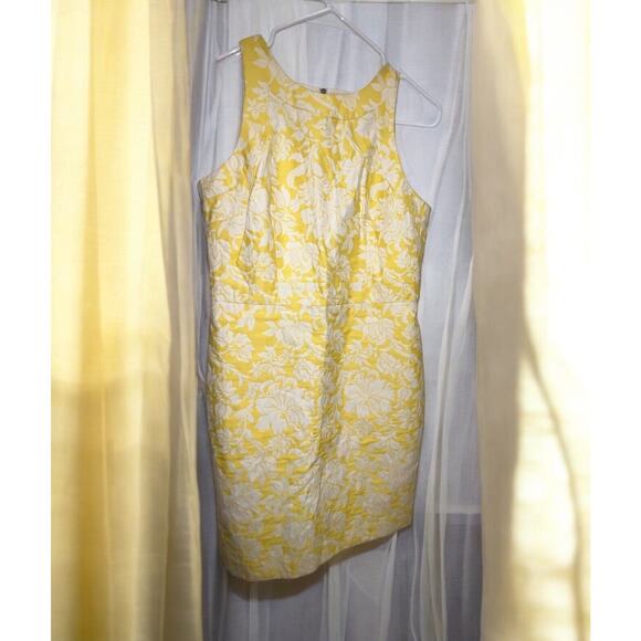 Taylor Dresses & Skirts - NWT Ann Taylor Petite Size 8P Dress Sleeveless Yellow White Floral Summer Spring